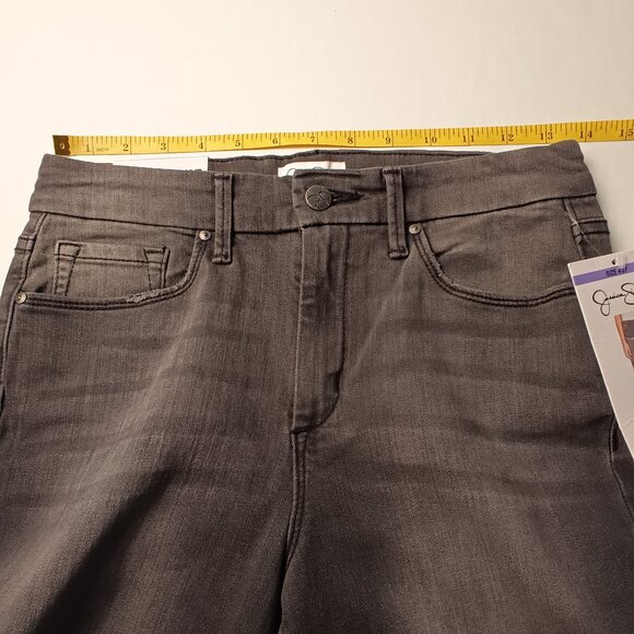 NWT Jessica Simpson Jeans Size 4/27 High Rise Skinny Gray Color - Picture 6 of 9